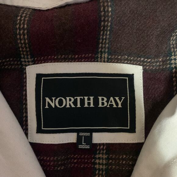 NORTH BAY Coat Chore Barn Field‎ Leather Collar Removable Fleece Quilted Lining - Picture 15 of 16